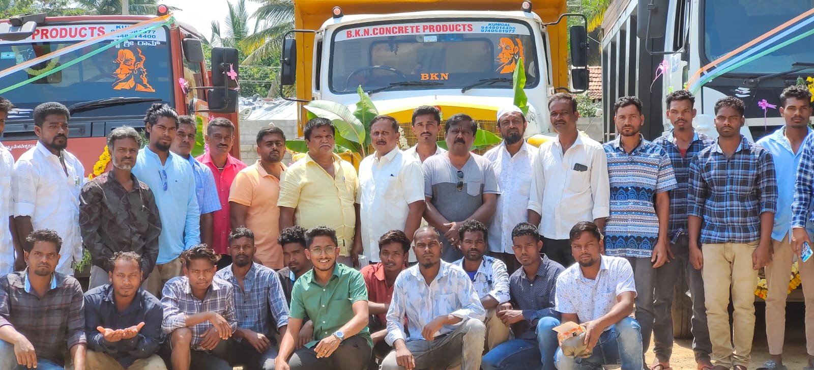 The BKN Group team with delivery fleet